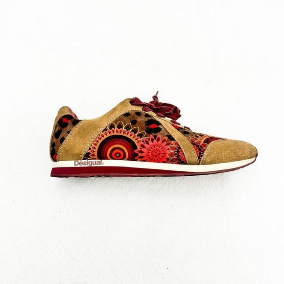 Desigual Leopard Patterned Trainer Sneakers 4KS104 Size 9 - Picture 4 of 7